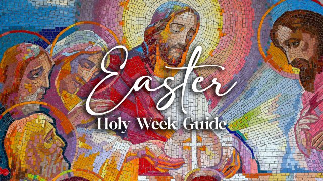 Mosaic of the institution of the Eucharist as the fifth Luminous