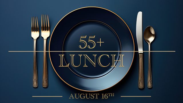 Elegant blue plate with knife and fork on blue background - crea Elegant blue plate with knife and fork on blue background - crea